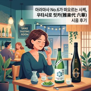 ai thumbnail illustration 아라마사 No.6가 떠오르는 사케 우타시로 릿카雅楽代 六華 시음 후기 1787835551