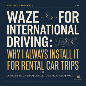 ai thumbnail typography Waze for International Driving Why I Always Install It for Rental Car Trips 1787719555
