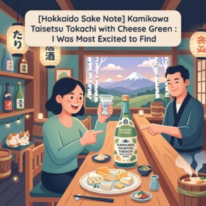 ai thumbnail illustration Hokkaido Sake Note Kamikawa Taisetsu Tokachi with Cheese Green I Was Most Excited to Find 1788239336